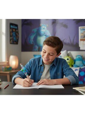 Handmade Beaded Pen • Monsters Theme • Glitter Rhinestone Pen • Cute Kawaii Gift